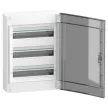 Schneider PrismaSeT XS LVSXR318 elosztószekrény, füstszínű átlátszó ajtó, falon kívüli szerelés, 3x18 modul