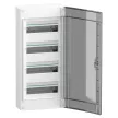 Schneider PrismaSeT XS LVSXR413 elosztószekrény, füstszínű átlátszó ajtó, falon kívüli szerelés, 4x13 modul