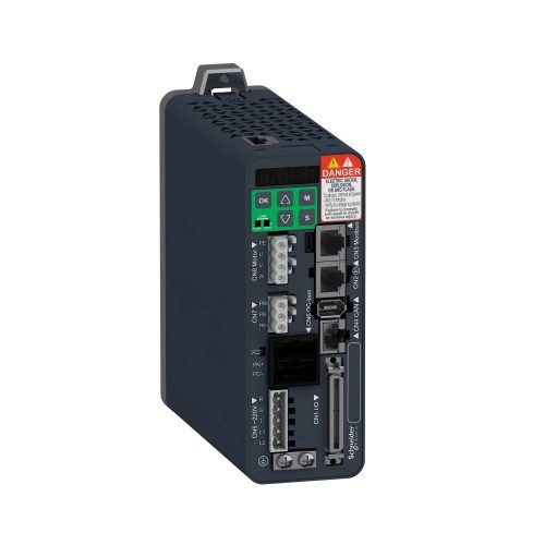 Schneider LXM28EU01M3X Lexium 28 szervohajtás, 100 W, 1/3f, 230 VAC, 1x Modbus, 2x EtherCAT