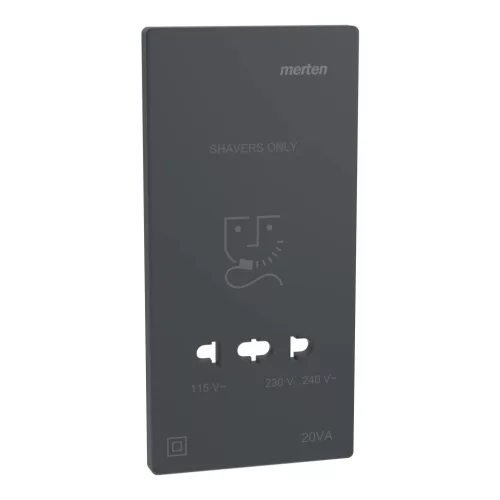 Schneider Electric Merten MEG2109-3434 fedlap borotva aljzathoz  antracit - System-D (D-Life / D-Antik)