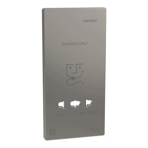 Schneider Electric Merten MEG2109-3450 fedlap borotva aljzathoz  nikkel - System-D (D-Life / D-Antik)