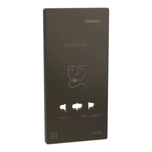 Schneider Electric Merten MEG2109-3452 fedlap borotva aljzathoz  mokka - System-D (D-Life / D-Antik)