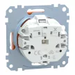 Schneider Electric Merten MEG2302-0302 Feliratozható földelt csatlakozóaljzat 2P+F (dugalj), biztonsági zsaluval, narancs burkolattal, keret nélkül, süllyesztett, rugós bekötés, 16A 250V - System-M (M-Plan / M-Pure / M-Smart)