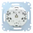 Schneider Electric Merten MEG2302-0319 Feliratozható földelt csatlakozóaljzat 2P+F (dugalj), biztonsági zsaluval, polárfehér burkolattal, keret nélkül, süllyesztett, rugós bekötés, 16A 250V - System-M (M-Plan / M-Pure / M-Smart)