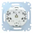 Schneider Electric Merten MEG2302-0325 Feliratozható földelt csatlakozóaljzat 2P+F (dugalj), biztonsági zsaluval, aktívfehér burkolattal, keret nélkül, süllyesztett, rugós bekötés, 16A 250V - System-M (M-Plan / M-Pure / M-Smart)