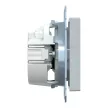 Schneider Electric Merten MEG2302-0329 Feliratozható földelt csatlakozóaljzat 2P+F (dugalj), biztonsági zsaluval, szürke burkolattal, keret nélkül, süllyesztett, rugós bekötés, 16A 250V - System-M (M-Plan / M-Pure / M-Smart)