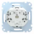 Schneider Electric Merten MEG2302-0378 Feliratozható földelt csatlakozóaljzat 2P+F (dugalj), biztonsági zsaluval, kék burkolattal, keret nélkül, süllyesztett, rugós bekötés, 16A 250V - System-M (M-Plan / M-Pure / M-Smart)