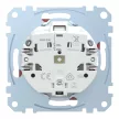 Schneider Electric Merten MEG2303-0306 Feliratozható földelt csatlakozóaljzat 2P+F (dugalj), biztonsági zsaluval, jelzőfénnyel, piros burkolattal, keret nélkül, süllyesztett, rugós bekötés, 16A 250V - System-M (M-Plan / M-Pure / M-Smart)