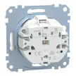 Schneider Electric Merten MEG2303-0319 Feliratozható földelt csatlakozóaljzat 2P+F (dugalj), biztonsági zsaluval, jelzőfénnyel, polárfehér burkolattal, keret nélkül, süllyesztett, rugós bekötés, 16A 250V - System-M (M-Plan / M-Pure / M-Smart)