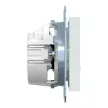 Schneider Electric Merten MEG2303-0325 Feliratozható földelt csatlakozóaljzat 2P+F (dugalj), biztonsági zsaluval, jelzőfénnyel, aktívfehér burkolattal, keret nélkül, süllyesztett, rugós bekötés, 16A 250V - System-M (M-Plan / M-Pure / M-Smart)