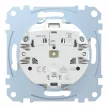 Schneider Electric Merten MEG2303-0325 Feliratozható földelt csatlakozóaljzat 2P+F (dugalj), biztonsági zsaluval, jelzőfénnyel, aktívfehér burkolattal, keret nélkül, süllyesztett, rugós bekötés, 16A 250V - System-M (M-Plan / M-Pure / M-Smart)