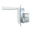 Schneider Electric Merten MEG2310-0325 Földelt csatlakozóaljzat 2P+F (dugalj), biztonsági zsaluval, csapófedéllel, aktívfehér burkolattal, keret nélkül, süllyesztett, rugós bekötés, 16A 250V - System-M (M-Plan / M-Pure / M-Smart)