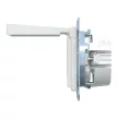 Schneider Electric Merten MEG2311-0325 Földelt csatlakozóaljzat 2P+F (dugalj), csapófedéllel, aktívfehér burkolattal, keret nélkül, süllyesztett, rugós bekötés, 16A 250V - System-M (M-Plan / M-Pure / M-Smart)