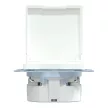 Schneider Electric Merten MEG2311-0325 Földelt csatlakozóaljzat 2P+F (dugalj), csapófedéllel, aktívfehér burkolattal, keret nélkül, süllyesztett, rugós bekötés, 16A 250V - System-M (M-Plan / M-Pure / M-Smart)