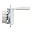 Schneider Electric Merten MEG2312-0319 Feliratozható földelt csatlakozóaljzat 2P+F (dugalj), csapófedéllel, polárfehér burkolattal, keret nélkül, süllyesztett, rugós bekötés, 16A 250V - System-M (M-Plan / M-Pure / M-Smart)