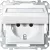 Schneider Electric Merten MEG2312-0419 Feliratozható földelt csatlakozóaljzat 2P+F (dugalj), csapófedéllel, mattfehér burkolattal, keret nélkül, süllyesztett, rugós bekötés, 16A 250V - System-M (M-Plan / M-Pure / M-Smart)