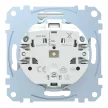 Schneider Electric Merten MEG2312-0460 Feliratozható földelt csatlakozóaljzat 2P+F (dugalj), csapófedéllel, alumínium burkolattal, keret nélkül, süllyesztett, rugós bekötés, 16A 250V - System-M (M-Plan / M-Pure / M-Smart)