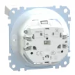 Schneider Electric Merten MEG2314-0319 Földelt csatlakozóaljzat 2P+F (dugalj), vízmentes (IP44), biztonsági zsaluval, csapófedéllel, polárfehér burkolattal, keret nélkül, süllyesztett, rugós bekötés, 16A 250V - System-M (M-Plan / M-Pure / M-Smart)