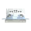 Schneider Electric Merten MEG2352-0319 Földelt csatlakozóaljzat 2P+F (dugalj), biztonsági zsaluval, mosógép szimbólummal, polárfehér burkolattal, keret nélkül, süllyesztett, rugós bekötés, 16A 250V - System-M (M-Plan / M-Pure / M-Smart)