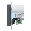 Schneider Electric Merten MEG2367-0414 Földelt csatlakozóaljzat 2P+F (dugalj), biztonsági zsaluval, USB A+C töltővel, antracit burkolattal, keret nélkül, süllyesztett, rugós bekötés, 16A 250V - System-M (M-Plan / M-Pure / M-Smart)