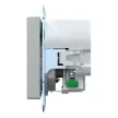 Schneider Electric Merten MEG2367-0460 Földelt csatlakozóaljzat 2P+F (dugalj), biztonsági zsaluval, USB A+C töltővel, alumínium burkolattal, keret nélkül, süllyesztett, rugós bekötés, 16A 250V - System-M (M-Plan / M-Pure / M-Smart)