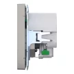 Schneider Electric Merten MEG2367-6050 Földelt csatlakozóaljzat 2P+F (dugalj), biztonsági zsaluval, USB A+C töltővel, nikkel burkolattal, keret nélkül, süllyesztett, rugós bekötés, 16A 250V - System-D (D-Life / D-Antik)