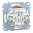 Schenider Electric Merten MEG3102-0000 kétpólusú kapcsoló betét (102), ellenőrzőfénnyel, burkolat és keret nélkül, rugós bekötés, süllyesztett, 10A 250V