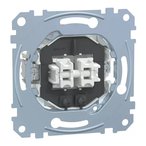 Schenider Electric Merten MEG3105-0000 csillárkapcsoló betét (105), ellenőrzőfénnyel, burkolat és keret nélkül, rugós bekötés, süllyesztett, 10A 250V