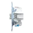 Schenider Electric Merten MEG3125-0000 csillárkapcsoló. nulla csatlakozóval betét (105), burkolat és keret nélkül, rugós bekötés, süllyesztett, 10A 250V