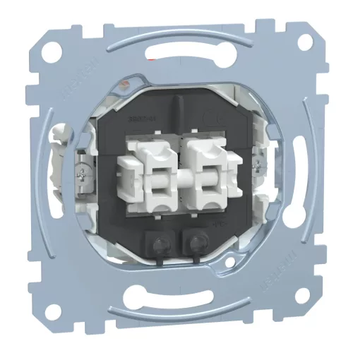 Schenider Electric Merten MEG3135-0000 csillárkapcsoló betét (105), jelzőfénnyel, burkolat és keret nélkül, rugós bekötés, süllyesztett, 10A 250V
