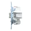 Schenider Electric Merten MEG3135-0000 csillárkapcsoló betét (105), jelzőfénnyel, burkolat és keret nélkül, rugós bekötés, süllyesztett, 10A 250V