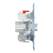 Schenider Electric Merten MEG3135-0000 csillárkapcsoló betét (105), jelzőfénnyel, burkolat és keret nélkül, rugós bekötés, süllyesztett, 10A 250V