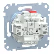 Schenider Electric Merten MEG3135-0000 csillárkapcsoló betét (105), jelzőfénnyel, burkolat és keret nélkül, rugós bekötés, süllyesztett, 10A 250V