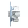 Schenider Electric Merten MEG3137-0000 keresztkapcsoló betét (107), jelzőfénnyel, burkolat és keret nélkül, rugós bekötés, süllyesztett, 10A 250V