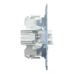 Schenider Electric Merten MEG3137-0000 keresztkapcsoló betét (107), jelzőfénnyel, burkolat és keret nélkül, rugós bekötés, süllyesztett, 10A 250V