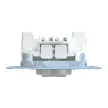 Schenider Electric Merten MEG3137-0000 keresztkapcsoló betét (107), jelzőfénnyel, burkolat és keret nélkül, rugós bekötés, süllyesztett, 10A 250V