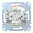 Schenider Electric Merten MEG3153-0000 kettős nyomó (egy záró és egy nyitó érintkező) betét (2xN101), burkolat és keret nélkül, rugos bekötés, süllyesztett, 10A 250V