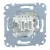 Schenider Electric Merten MEG3154-0000 egypólusú nyomó, nulla csatlakozóval betét (N101), burkolat és keret nélkül, rugos bekötés, süllyesztett, 10A 250V