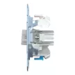 Schenider Electric Merten MEG3154-0000 egypólusú nyomó, nulla csatlakozóval betét (N101), burkolat és keret nélkül, rugos bekötés, süllyesztett, 10A 250V