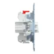 Schenider Electric Merten MEG3154-0000 egypólusú nyomó, nulla csatlakozóval betét (N101), burkolat és keret nélkül, rugos bekötés, süllyesztett, 10A 250V