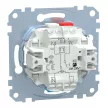 Schenider Electric Merten MEG3154-0000 egypólusú nyomó, nulla csatlakozóval betét (N101), burkolat és keret nélkül, rugos bekötés, süllyesztett, 10A 250V