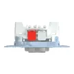 Schenider Electric Merten MEG3154-0000 egypólusú nyomó, nulla csatlakozóval betét (N101), burkolat és keret nélkül, rugos bekötés, süllyesztett, 10A 250V