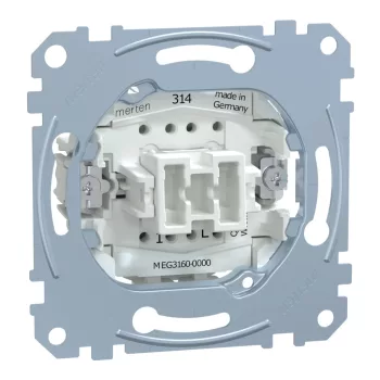 Schneider Electric Merten MEG3160-0000 Egypólusú nyomó, jelzőfénnyel, rugós, 10A