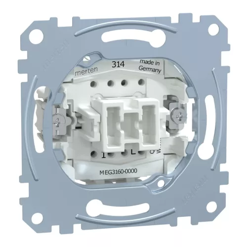 Schneider Electric Merten MEG3160-0000 Egypólusú nyomó, jelzőfénnyel, rugós, 10A