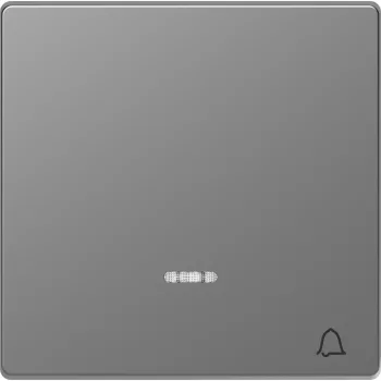   Schneider Electric Merten MEG3325-6036 billentyű csengőjellel, fényjelzős funkciókhoz acél - System-D (D-Life / D-Antik)