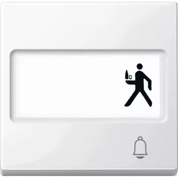   Schneider Electric Merten MEG3365-0319 feliratozható billentyű csengőjellel polárfehér - System-M (M-Plan / M-Pure / M-Smart)