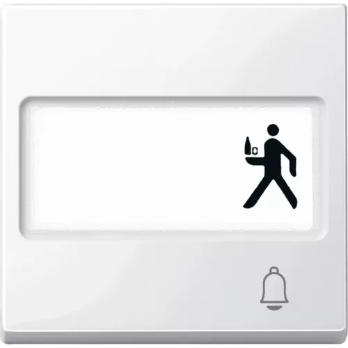 Schneider Electric Merten MEG3365-0319 feliratozható billentyű csengőjellel polárfehér - System-M (M-Plan / M-Pure / M-Smart)