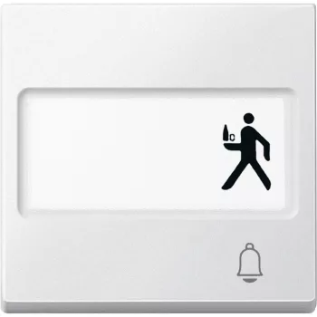   Schneider Electric Merten MEG3365-0419 feliratozható billentyű csengőjellel mattfehér - System-M (M-Plan / M-Pure / M-Smart)