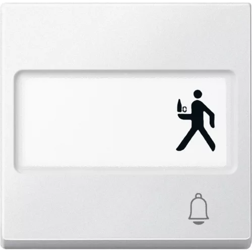 Schneider Electric Merten MEG3365-0419 feliratozható billentyű csengőjellel mattfehér - System-M (M-Plan / M-Pure / M-Smart)