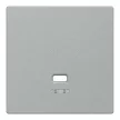 Schneider Electric Merten MEG3380-0460 fedlap húzózsinóros kapcsolókhoz  alumínium - System-M (M-Plan / M-Pure / M-Smart)